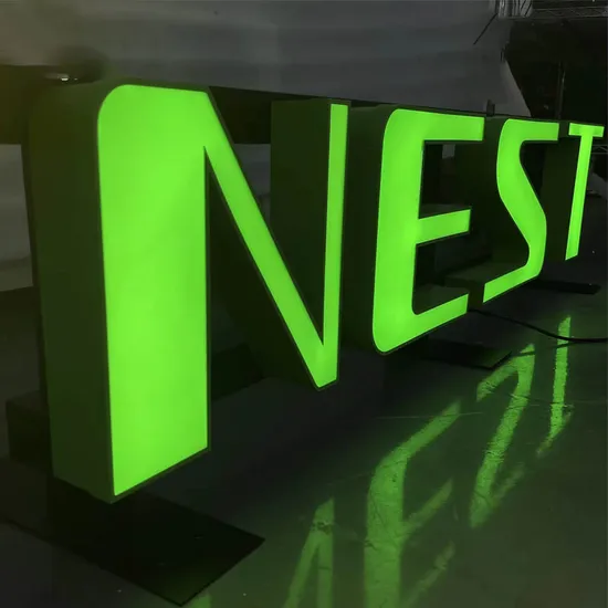 LED Customized Big 3D Plastic Letter Hotel Acrylic Sign