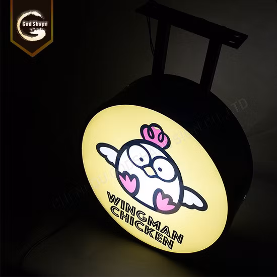 Оптовая торговля открытый бар пиво пицца ресторан кофейня логотип бренда реклама круглый световой короб знак лезвия