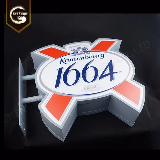 Изготовленный на заказ нестандартный знак лезвия светового короба по заводской цене